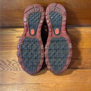 Nike Athletic Shoes with Red and Black Soles